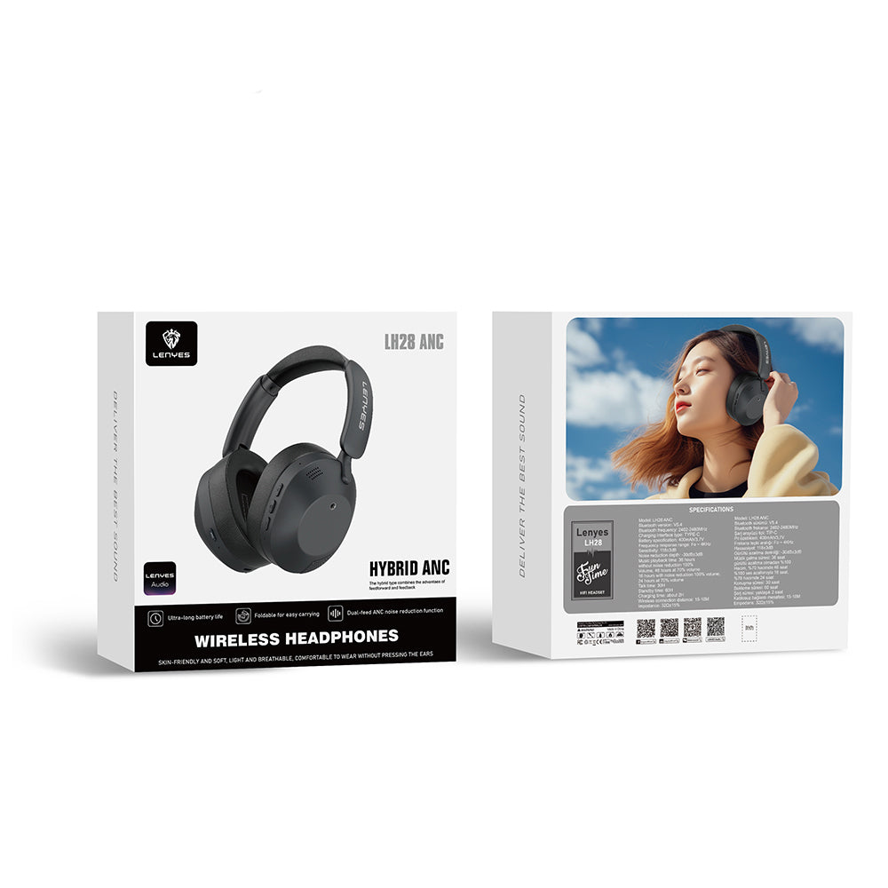 Lenyes LH28 Katlanabilir Tasarımlı ANC Özellikli ENC Teknolojili Kulak Üstü Bluetooth Kulaklık v5.4 Lenyes LH28 Katlanabilir Tasarımlı ANC Özellikli ENC Teknolojili Kulak Üstü Bluetooth Kulaklık v5.4